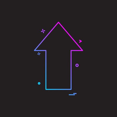 Arrows icon design vectorのイラスト素材