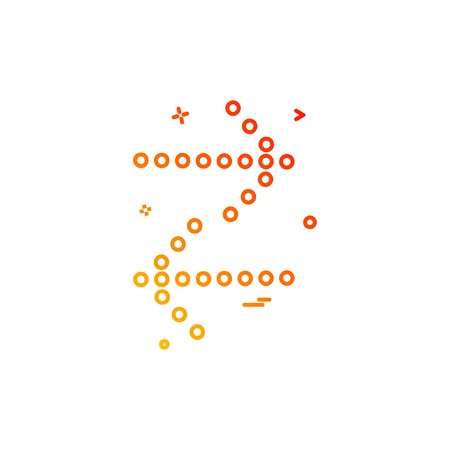 Arrow icon design vectorのイラスト素材