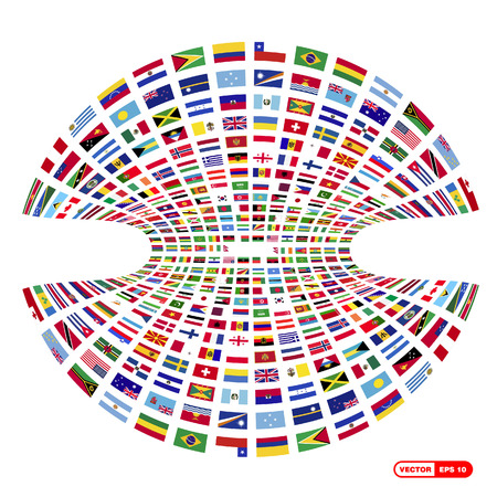 World flags design vectorのイラスト素材