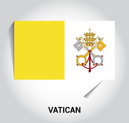Vatican flag design vectorのイラスト素材