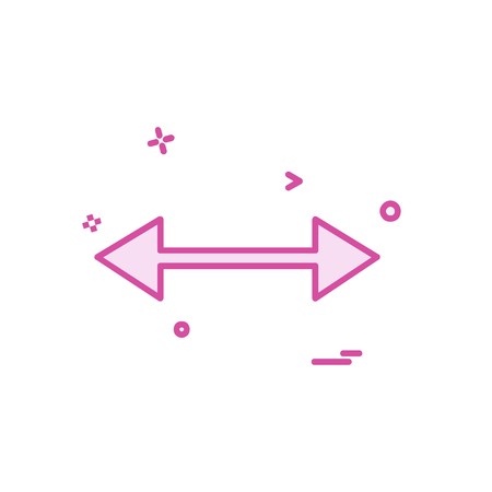 Two way icon design vectorのイラスト素材