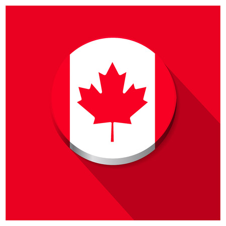 Canada flag design vectorのイラスト素材