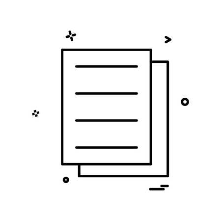files document icon vector designのイラスト素材