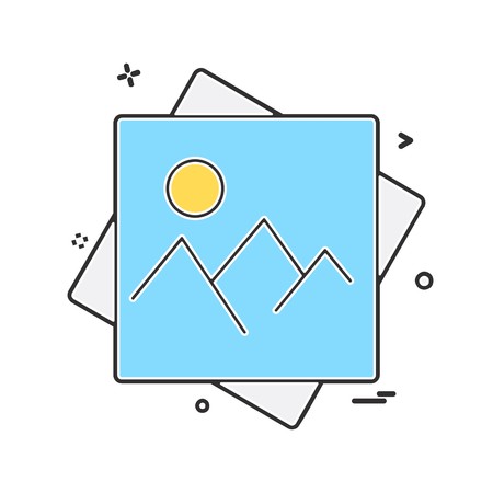 Image icon design vectorのイラスト素材