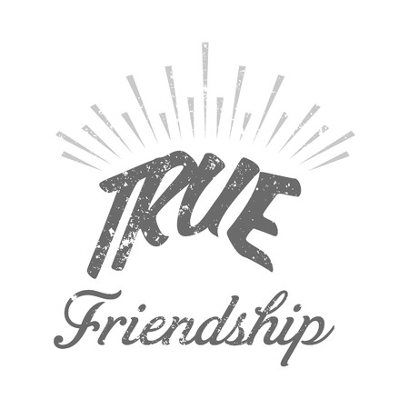 Happy Freindship day design with typography vectorのイラスト素材