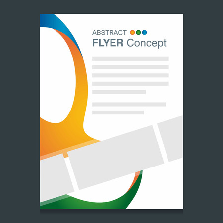 Abstract Flyer design vector and typographyのイラスト素材