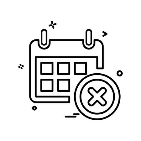 Calender icon design vectorのイラスト素材