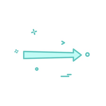 Right arrow icon design vectorのイラスト素材