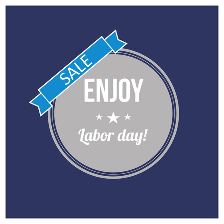 Happy Labour day card with typography vectorのイラスト素材