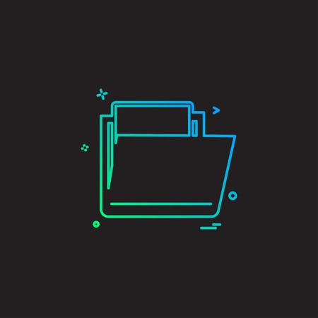 Folder icon design vectorのイラスト素材