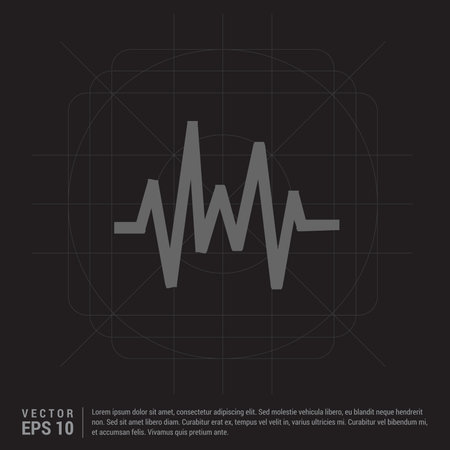 Pulse line iconのイラスト素材