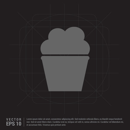 Cupcake muffin iconのイラスト素材