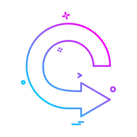 Arrows icon design vectorのイラスト素材