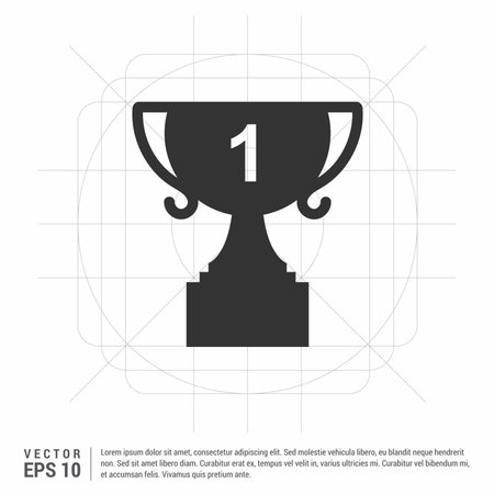 Champion cup iconのイラスト素材