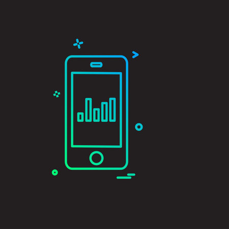 Mobile icon design vectorのイラスト素材