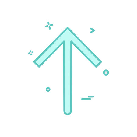 Up arrow icon design vectorのイラスト素材