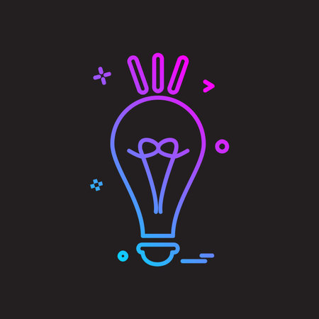Idea icon design vectorのイラスト素材