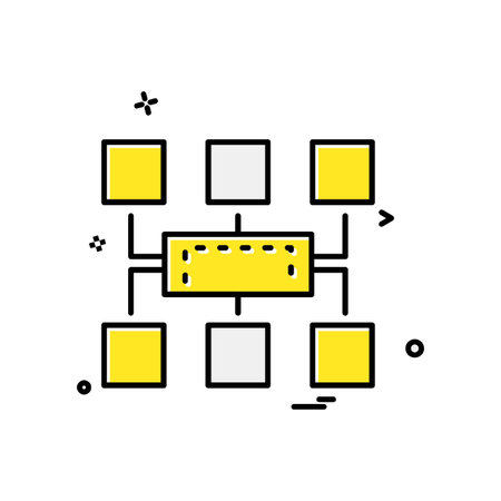 Network icon design vectorのイラスト素材