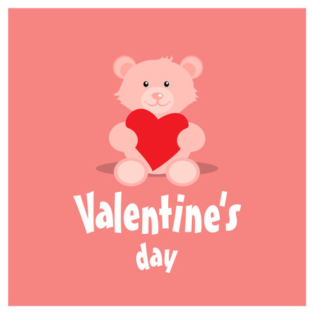 Valentine's day design typography and card with elegent design vectorのイラスト素材