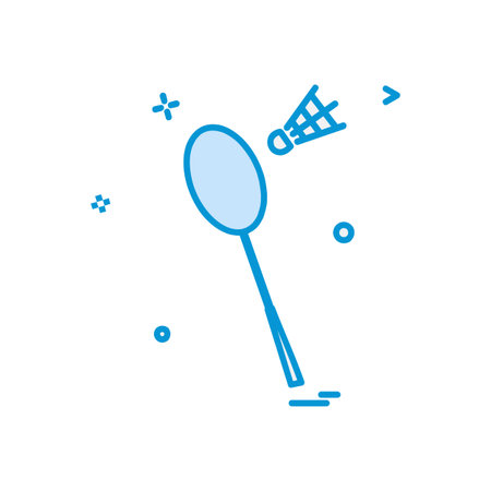 Badminton icon design vectorのイラスト素材