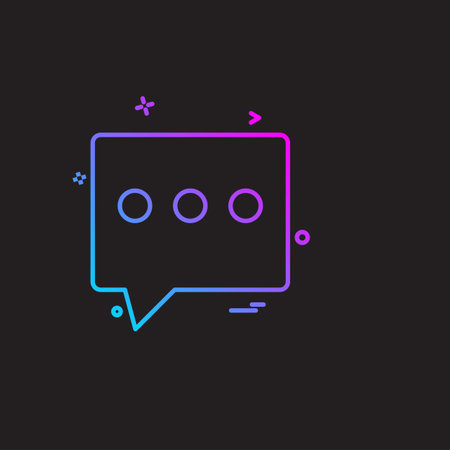 Message icon design vectorのイラスト素材