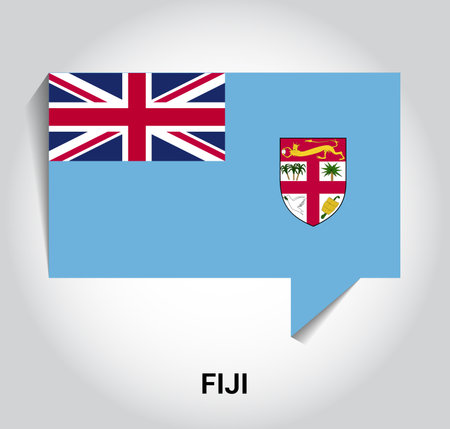 Fiji flag design vectorのイラスト素材