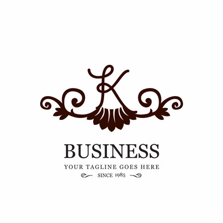 Alphabetic logo design with elegent design and typography vectorのイラスト素材