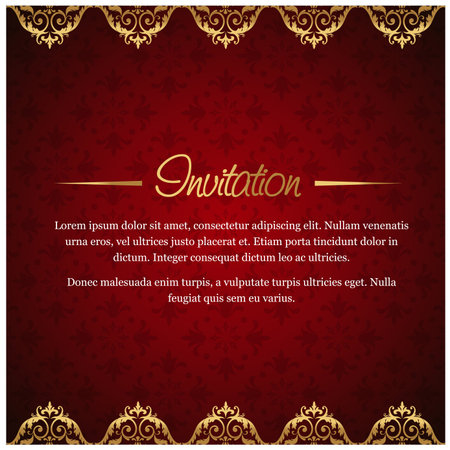 Invitation card with creative design vectorのイラスト素材