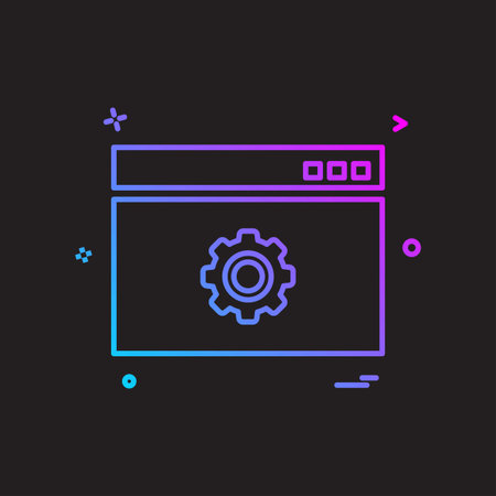 Web layout icon design vectorのイラスト素材