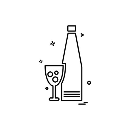 Drink icon design vectorのイラスト素材