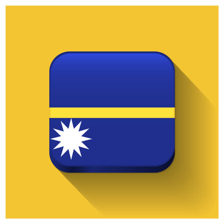 Nauru flag design vectorのイラスト素材