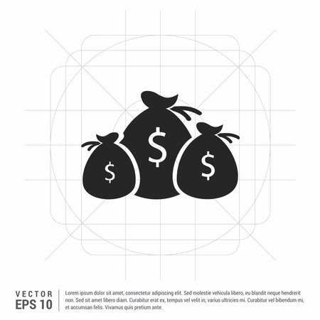 Money Bags Iconのイラスト素材