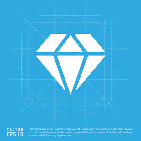 Diamond iconのイラスト素材