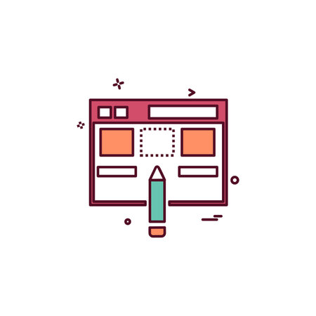 Web icon design vectorのイラスト素材