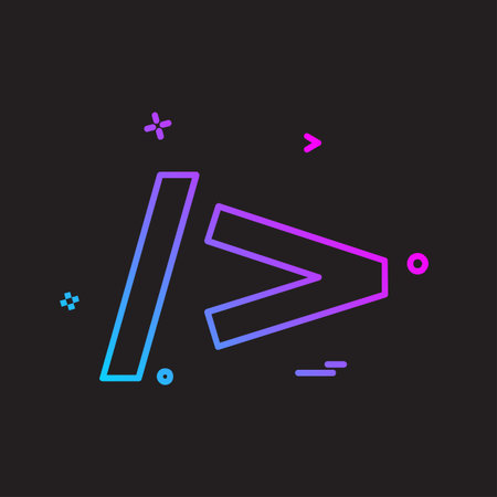 Code icon design vectorのイラスト素材