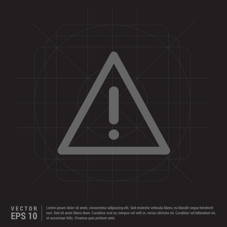 warning iconのイラスト素材
