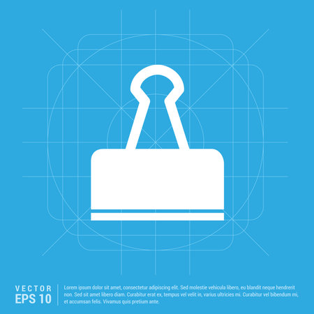 Binder Clip iconのイラスト素材