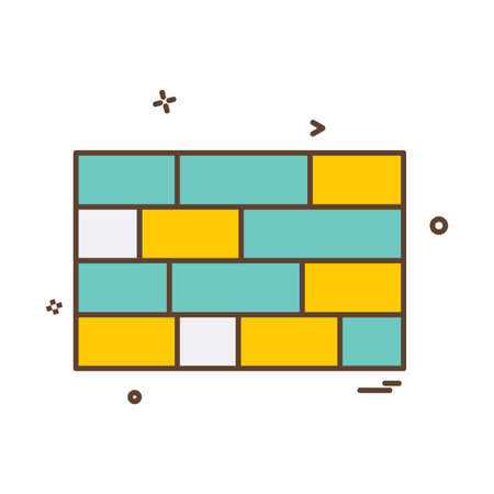 Wall icon design vectorのイラスト素材