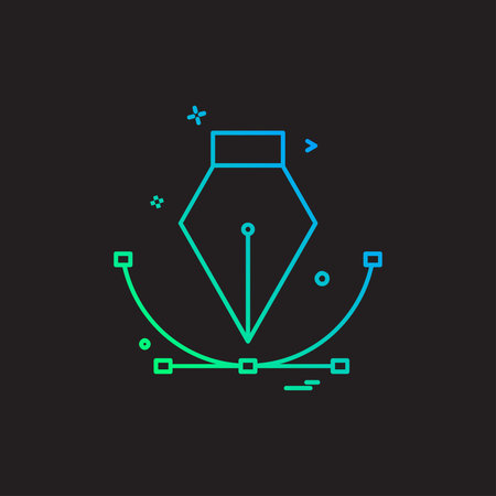 Pen icon design vectorのイラスト素材