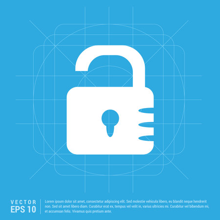 Web Lock Iconのイラスト素材