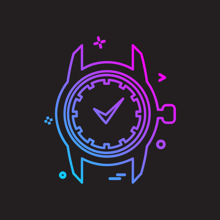 Wrist watch icon design vectorのイラスト素材