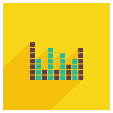 Happy New Year icons with unique styleのイラスト素材