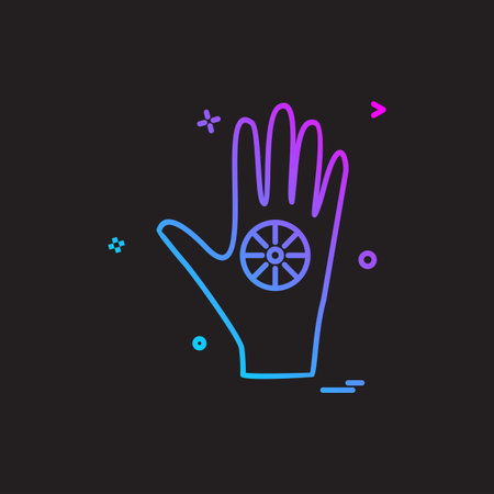 Hand icon design vectorのイラスト素材