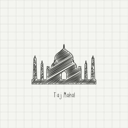 World Famous landmarks design with creative background vectorのイラスト素材
