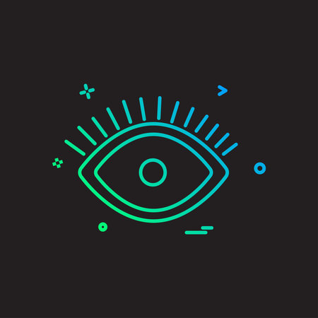 Eye icon design vectorのイラスト素材