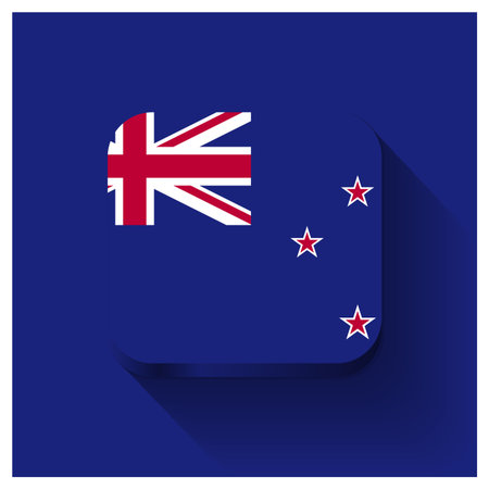 New Zealand flag design vectorのイラスト素材