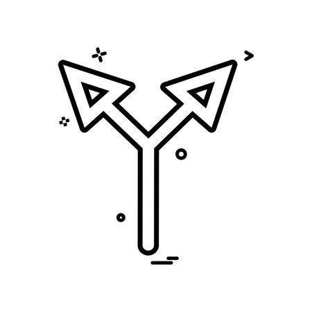 arrow up two way icon vector designのイラスト素材