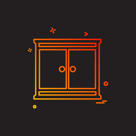 Furniture icon design vectorのイラスト素材