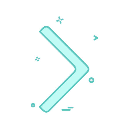 Right arrow icon design vectorのイラスト素材