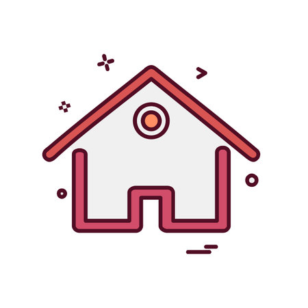 Home icon design vectorのイラスト素材